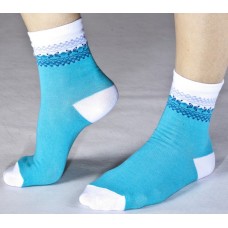 Женские носки  с орнаментом на паголенке L-L017